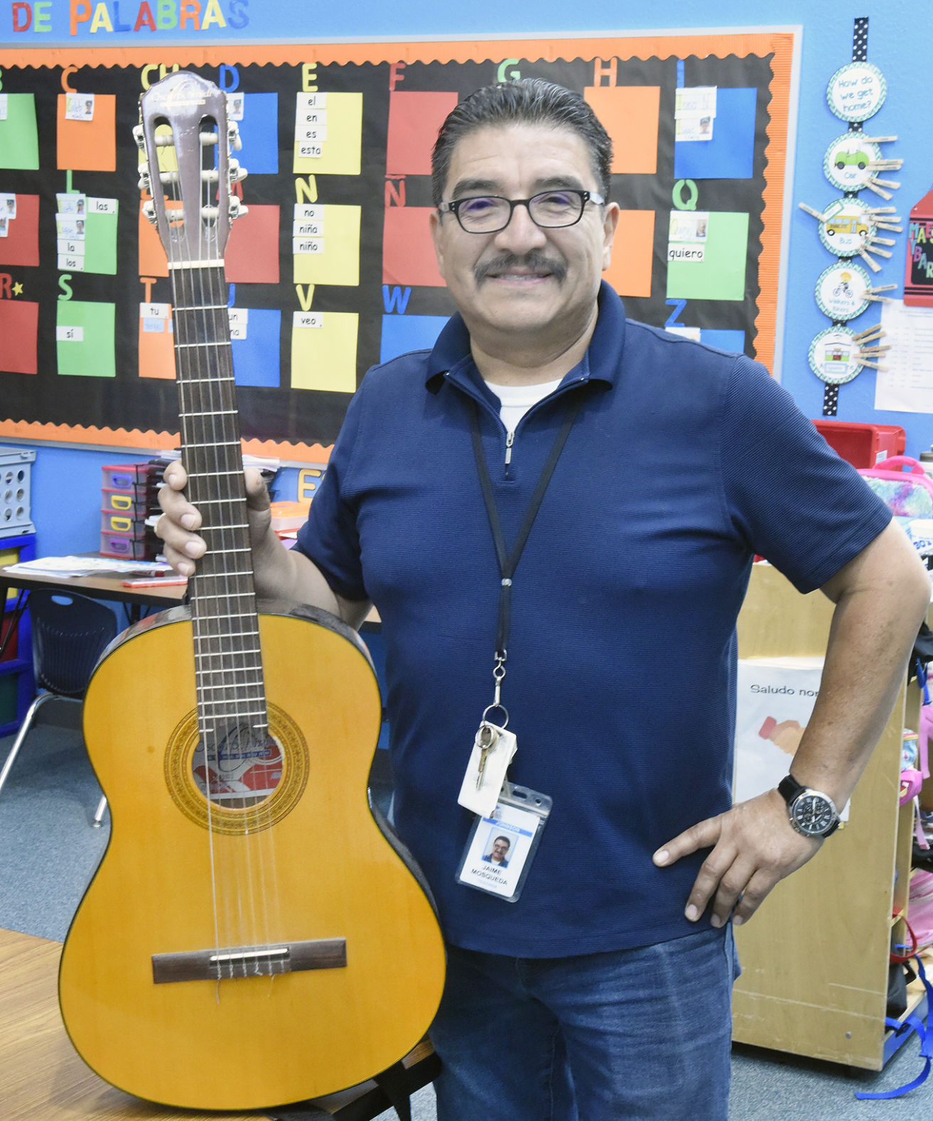 Johnson Elementary teacher Jaime Mosqueda